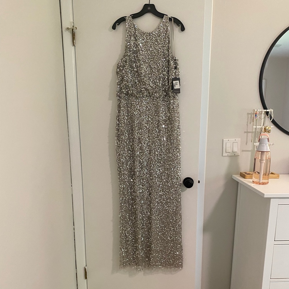 Adrianna Papell sequin Gown